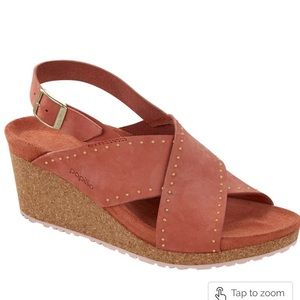 BIRKENSTOCK SAMIRA RIVETS EARTH RED size 38 New with tags